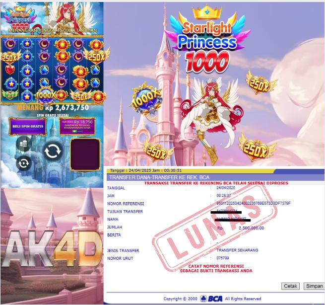 STARLIGHT PRINCES 1000 TIDAK KALAH GACOR UNTUK HARI INI🔥🔥🔥🔥