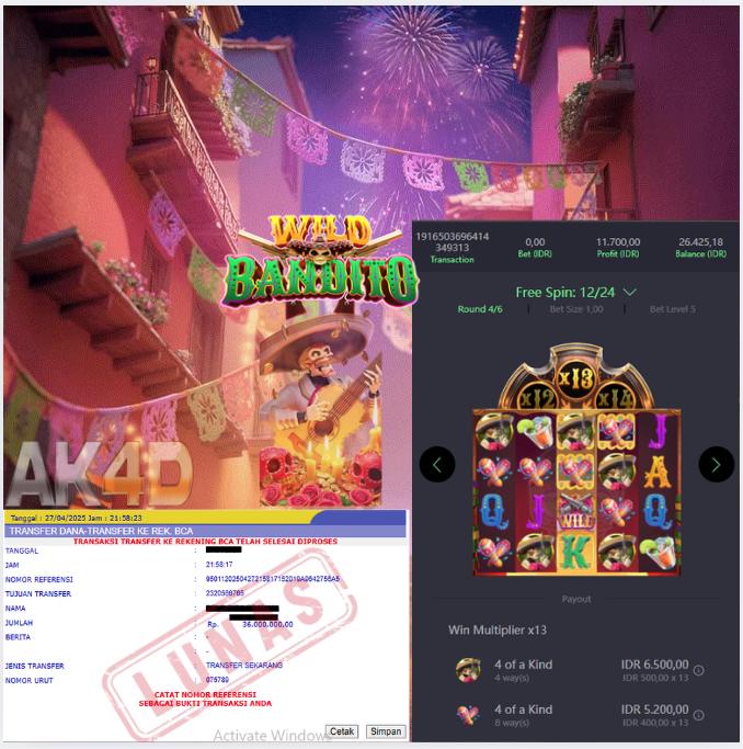 GAME PGSOFT  LAGI BAGUS HARI INI TERMASUK WILD BANDITO  KAKAK KU🔥🔥