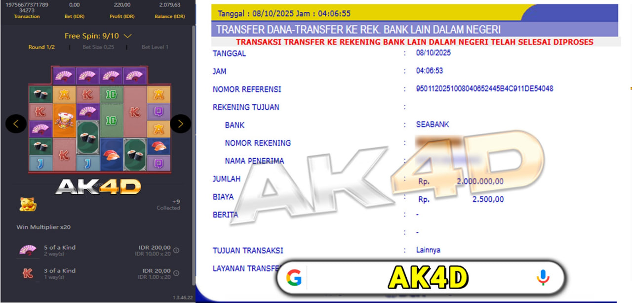HANYA DI AK4D KEMENANGAN SANGAT MUDAH DI RAIH 👉🏻