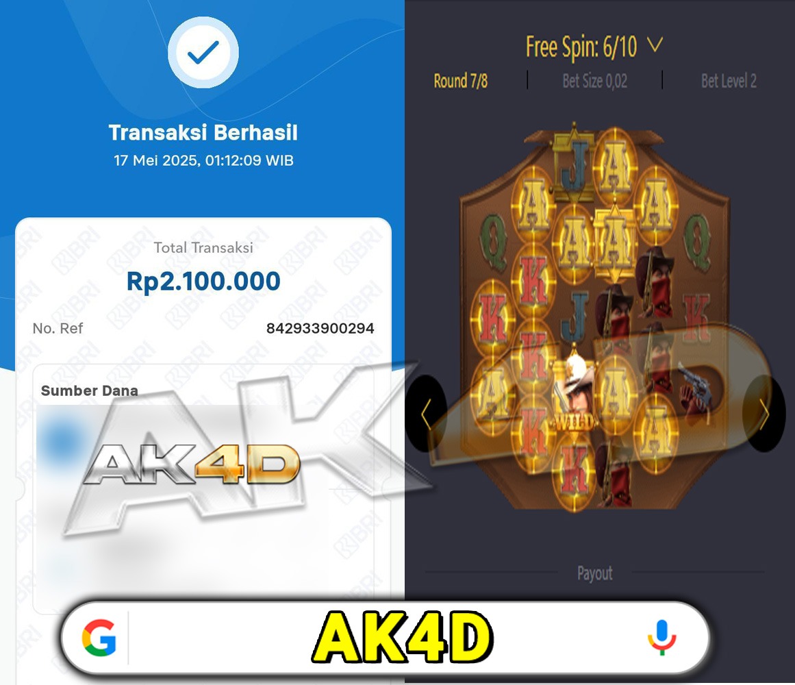 WOW , GACOR bngtt guyss kapan lagi modal receh bisa JP hanya di AK4D kemenangan mudah di raih 🔥🔥